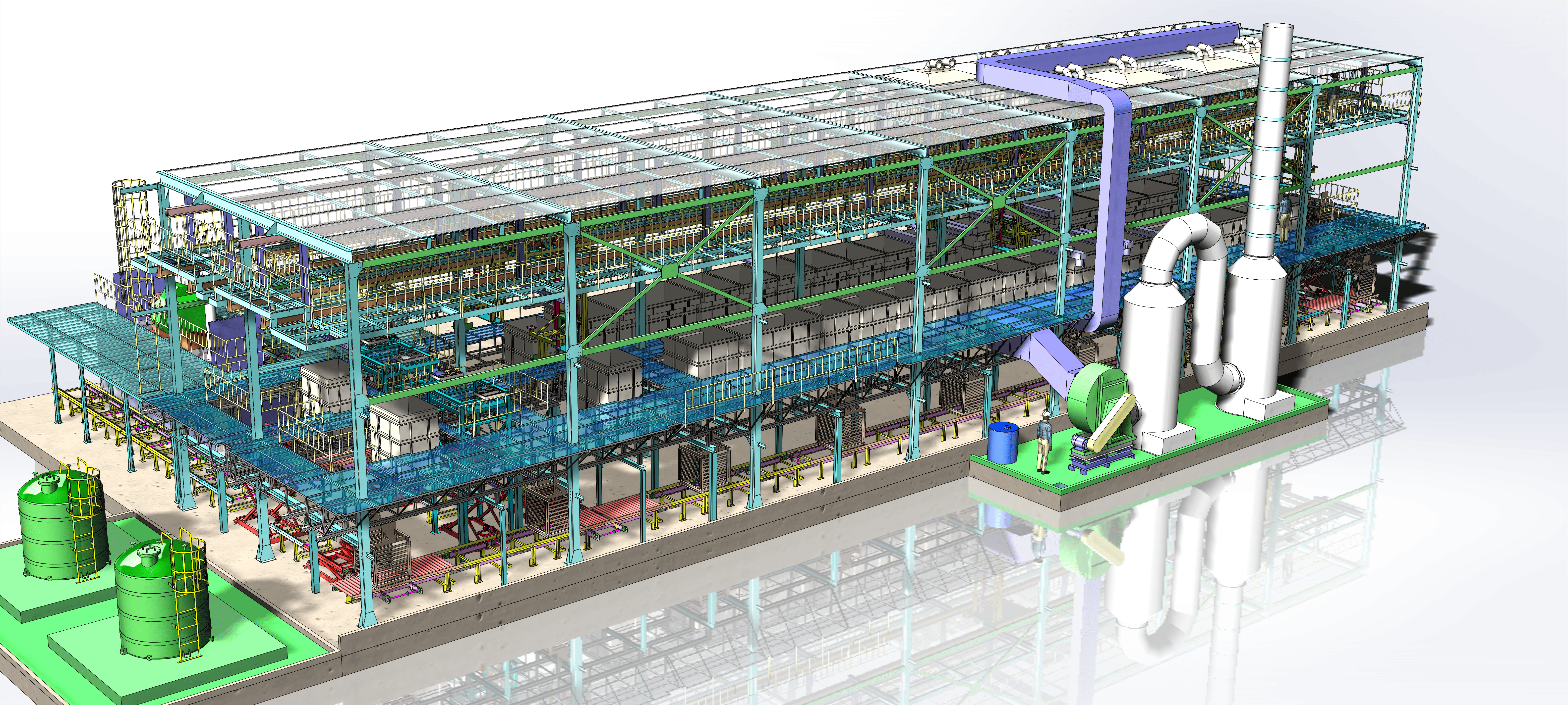PATA Engineering บริการออกแบบ ผลิต ติดตั้ง สร้างไลน์ชุบโลหะ ไฟฟ้าและเคมี
